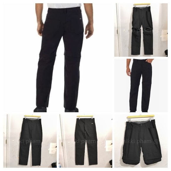 Eddie Bauer Men's Convertible Pant in black
